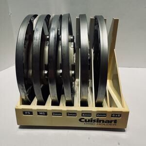 Cuisinart Food Processor lot of 6 Blades And Disc Holder DLC-8 Japan vintage 80s